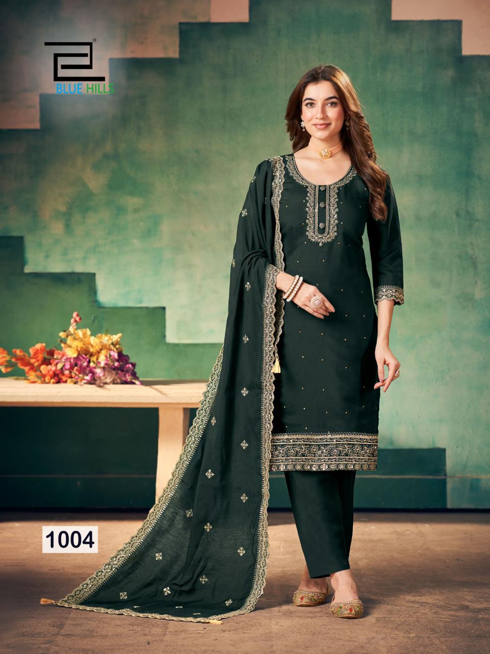 Full Moon By Blue Hills Sequence work Readymade Suits Catalog

